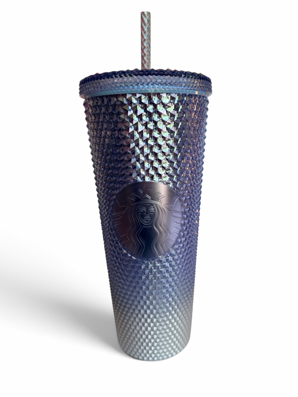 Starbucks Holiday 2023 Icicle Blue & Silver Tumbler w/an Ombre Gradient Design - Picture 2 of 12